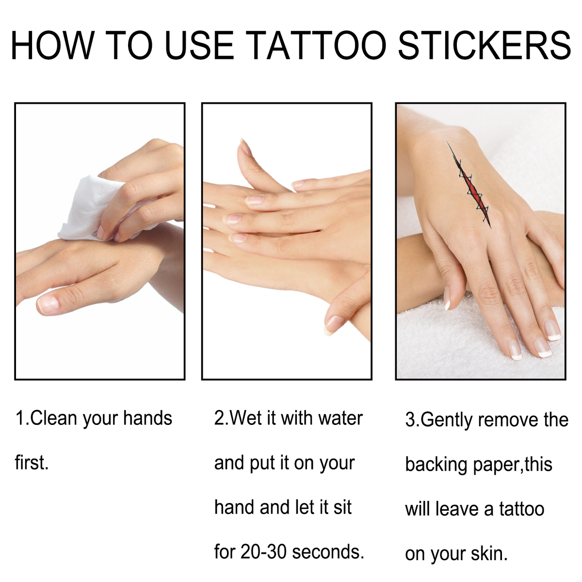 Halloween Temporary Tattoos for Quick Horror Makeup