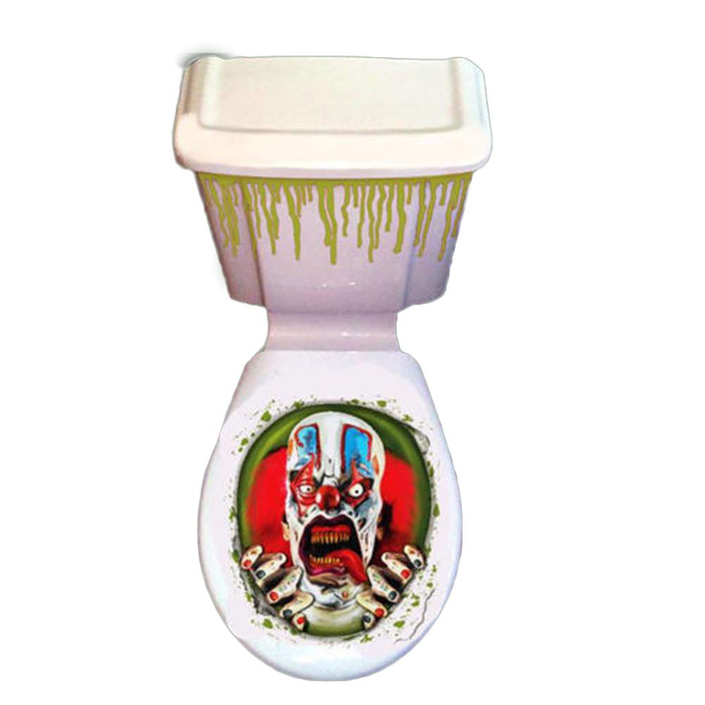 Halloween Toilet Seat Horror Decoration Adhesive Decal