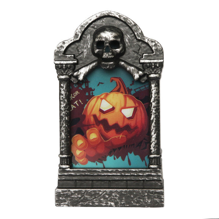 Halloween Tombstone Light for Multicolor Spooky Glow