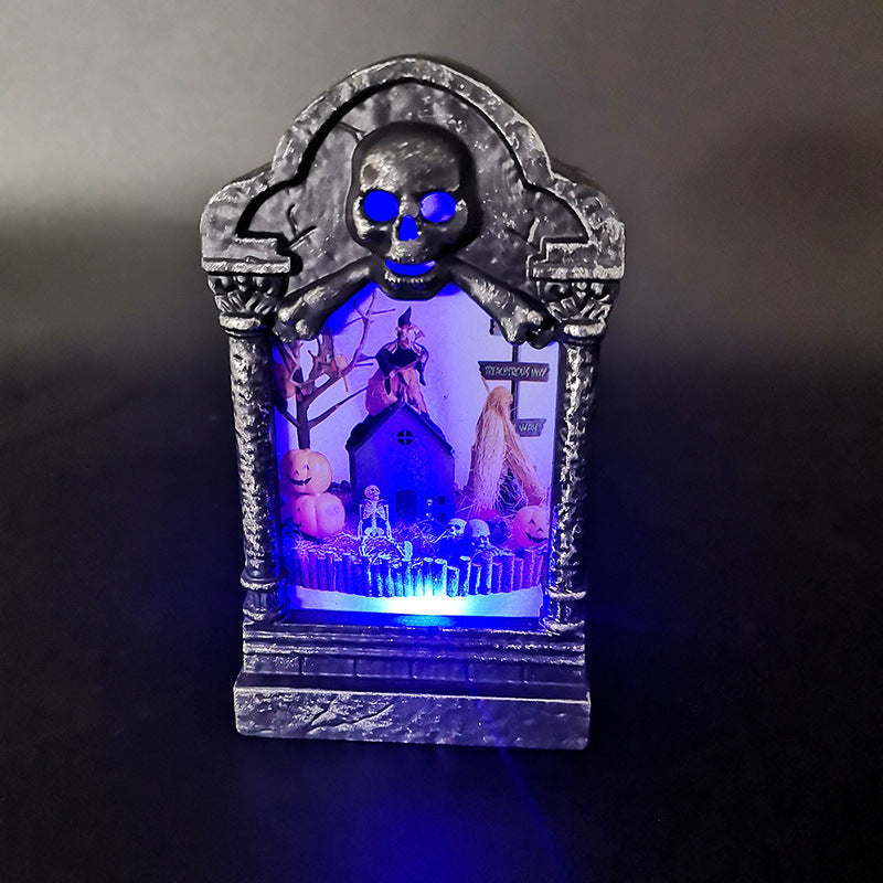 Halloween Tombstone Light for Multicolor Spooky Glow