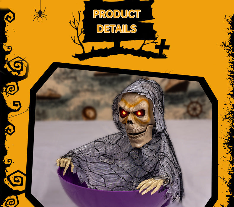 Halloween Ghost Fruit Bowl Spooky Party Centerpiece