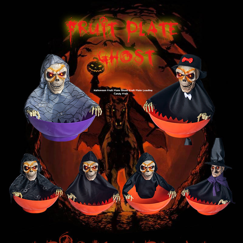 Halloween Ghost Fruit Bowl Spooky Party Centerpiece