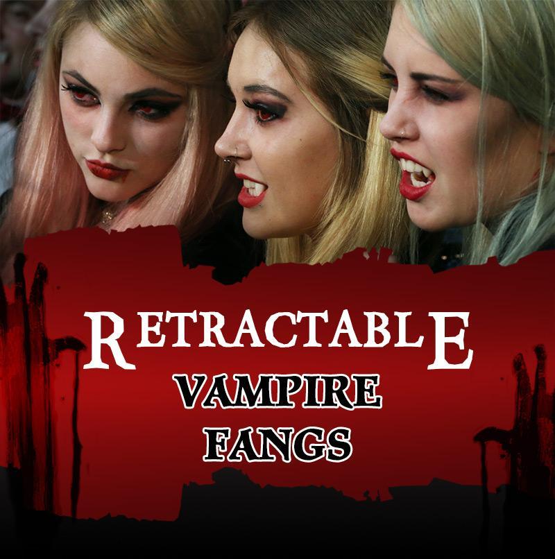 Retractable Vampire Fangs for Easy Halloween Costumes