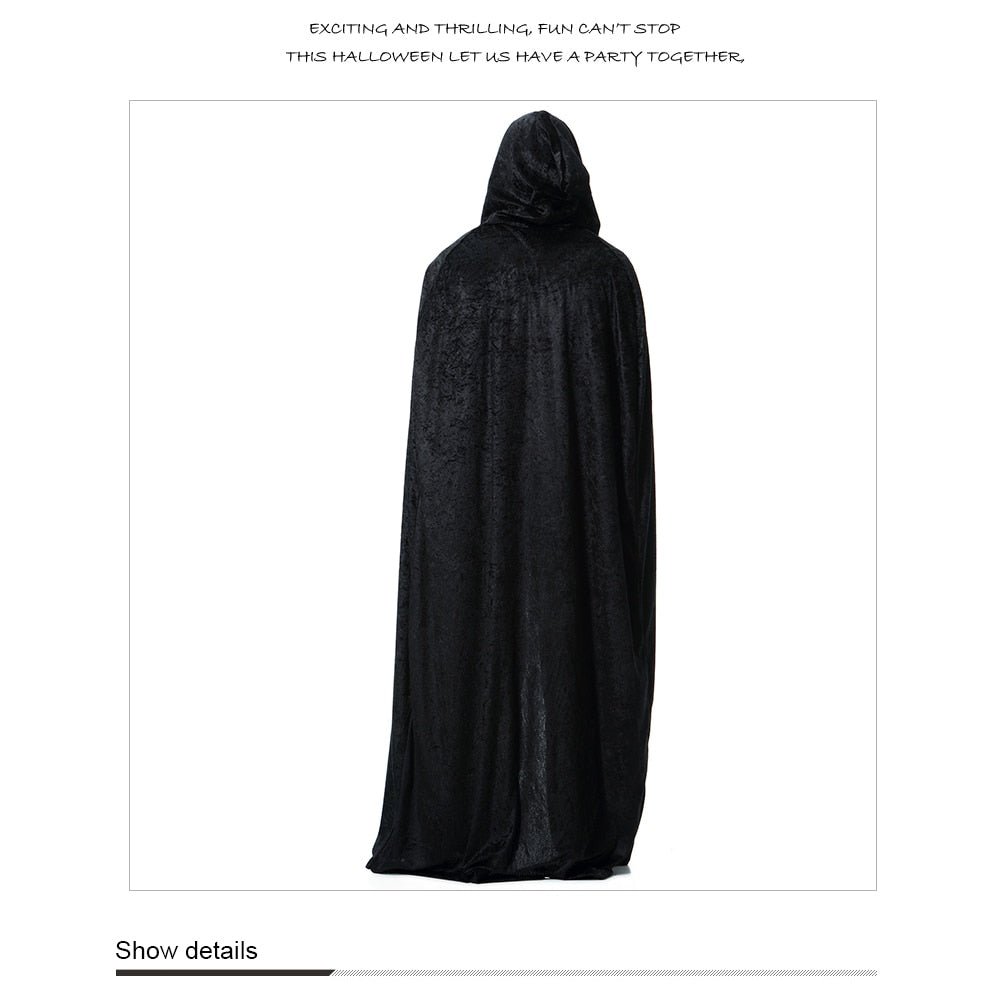 Halloween Hooded Cloak Costume for Vampire Wizard