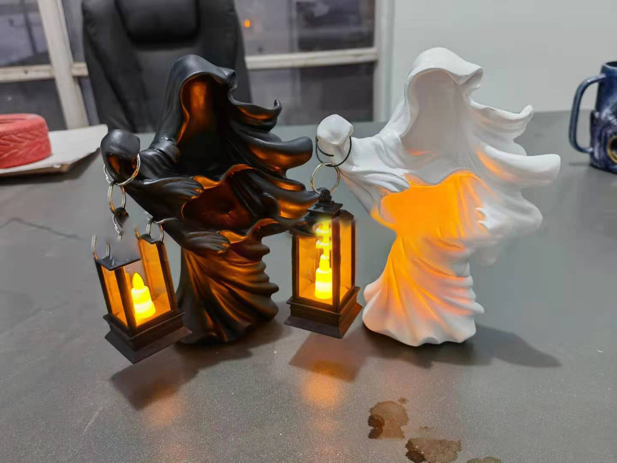 Halloween Ghost Lantern Decor for Spooky Displays