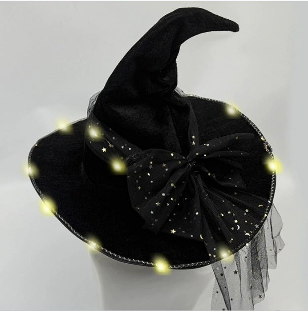 Light-Up Witch Hat Costume Accessory for Halloween