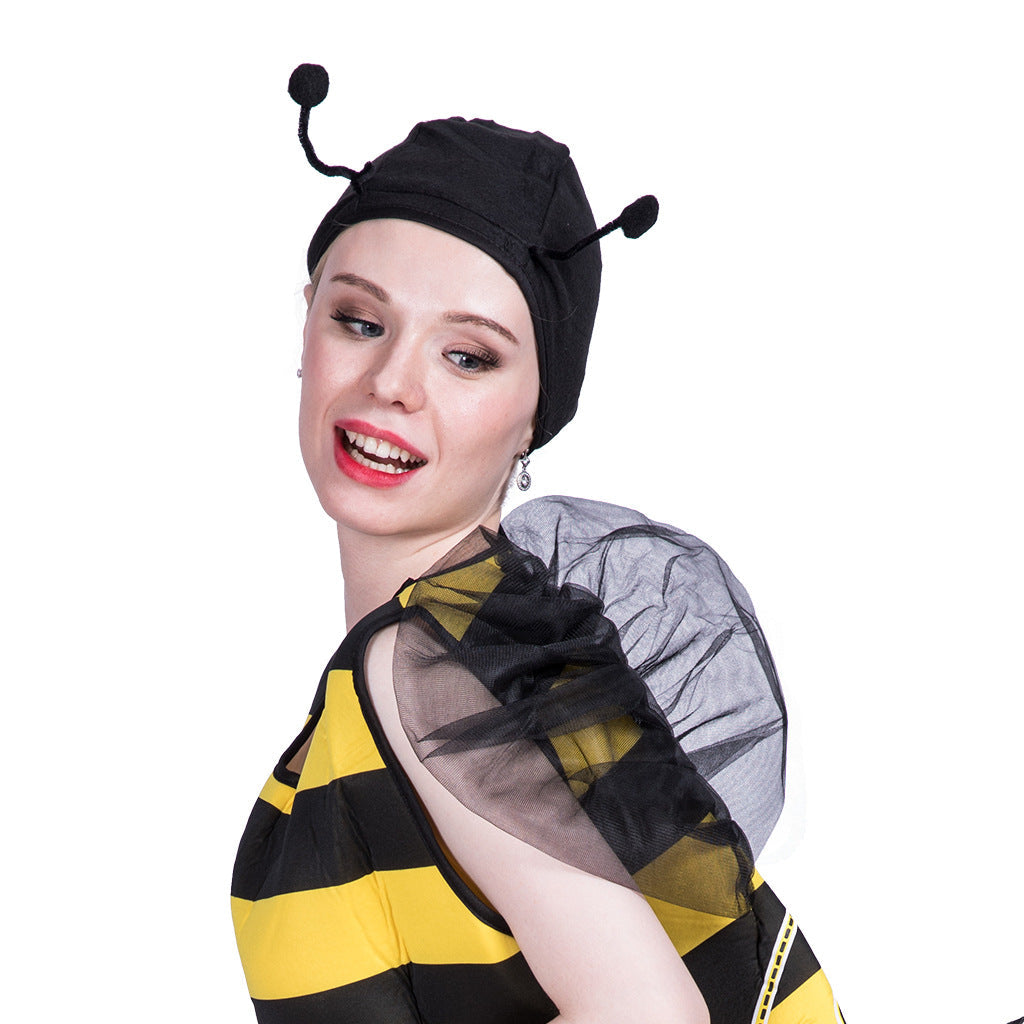 Cute Bee Halloween Costume With Wings and Antennae
