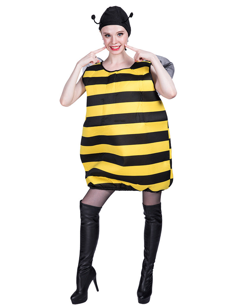 Cute Bee Halloween Costume With Wings and Antennae