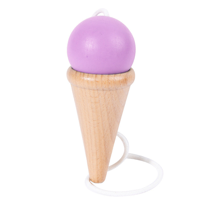 Wooden Skill Cup Toy for Hand-Eye Coordination Practice
