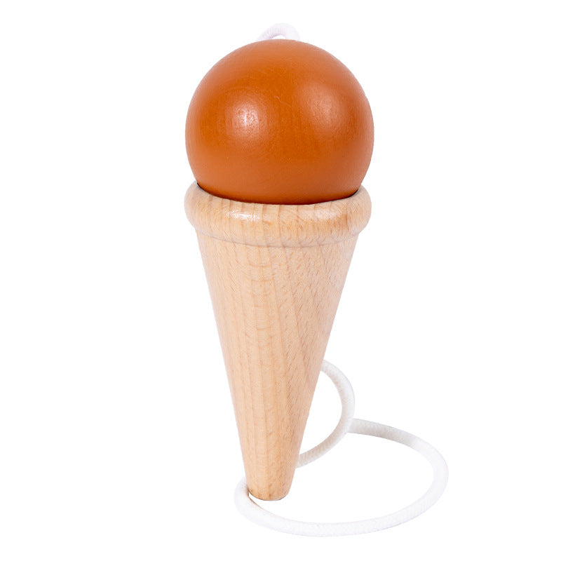 Wooden Skill Cup Toy for Hand-Eye Coordination Practice
