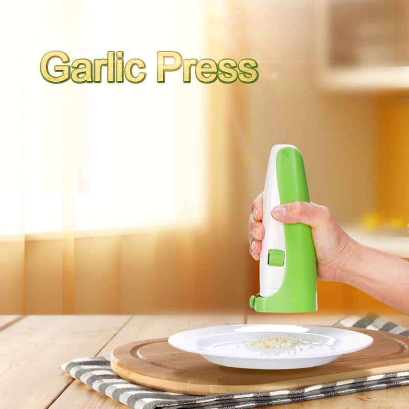 Electric Garlic Press Mincer: One Press, No Chopping