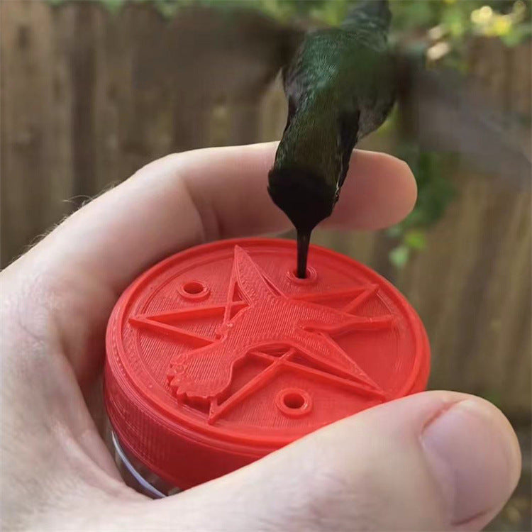 Handheld Hummingbird Feeder for Close-Up Birdwatching