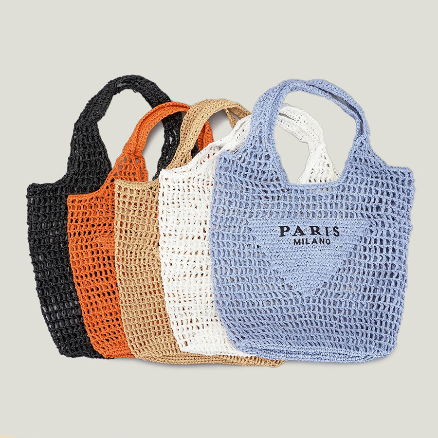 Knitted Tote Bag – Roomy Open-Weave Everyday Style