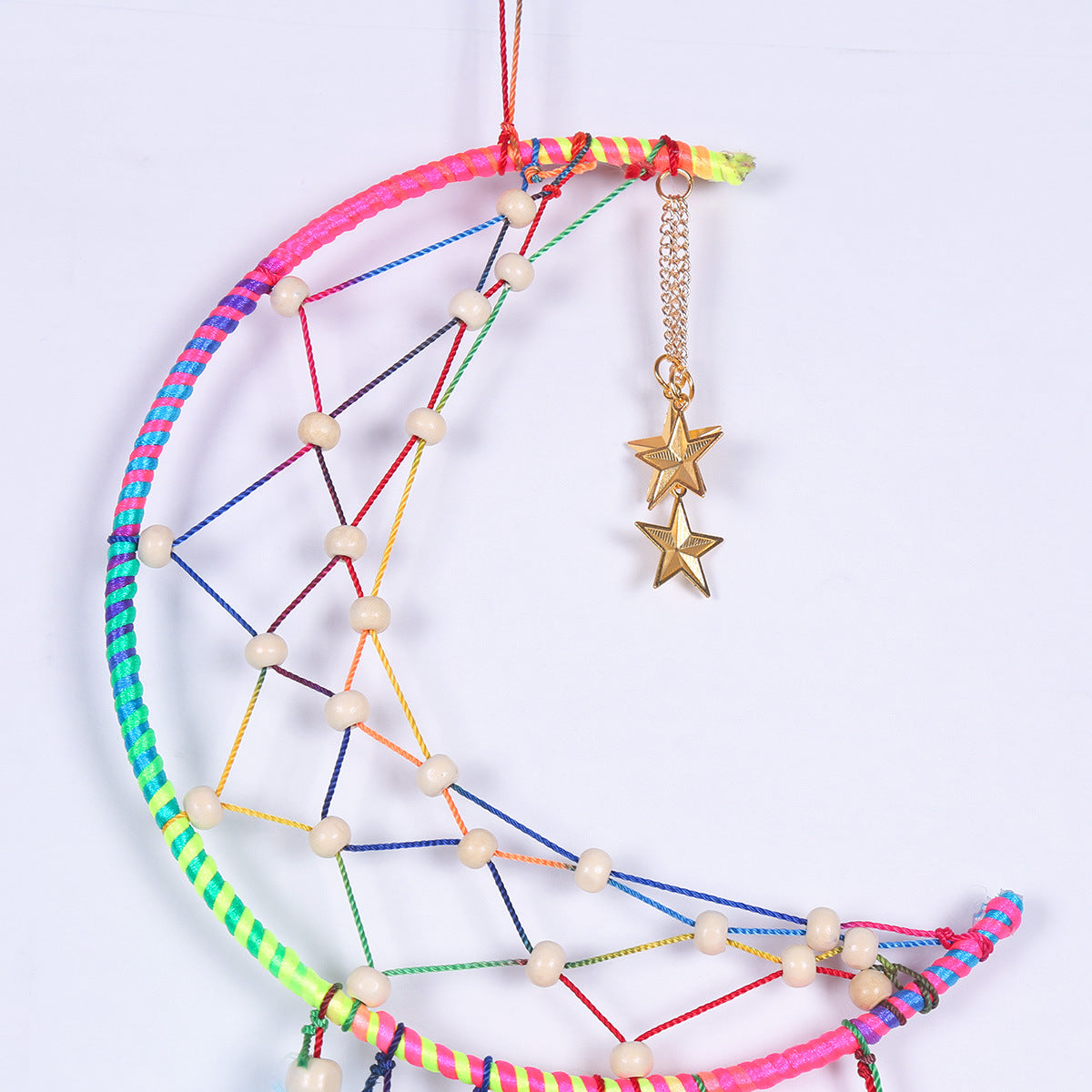 Colorful Crescent Dream Catcher Wall Hanging Decor