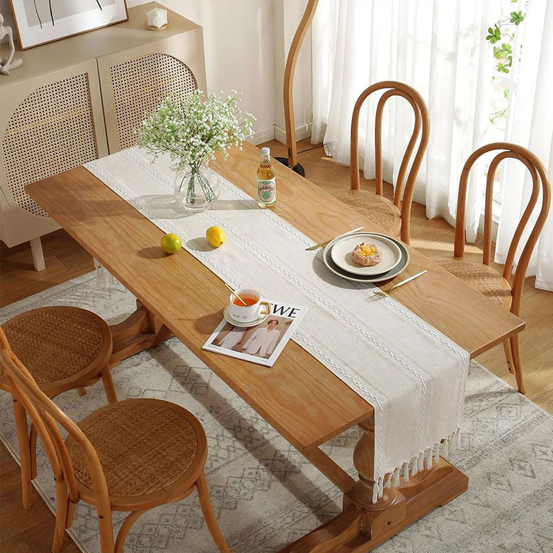 Hand-Woven Table Runner for Rustic Farmhouse Decor