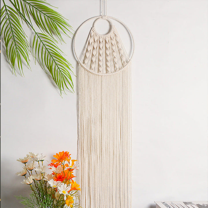 Handwoven Cotton Wall Tapestry for Warm, Bohemian Texture