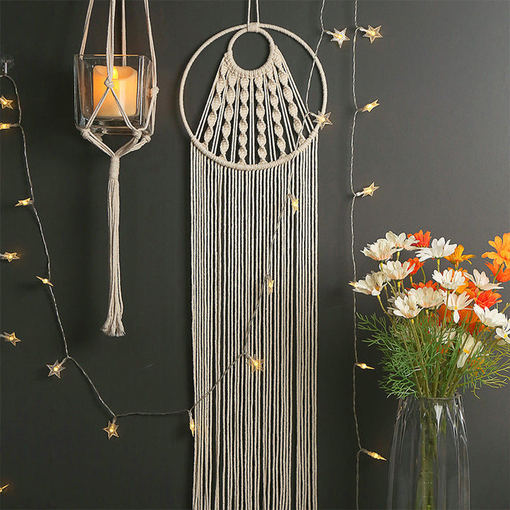Handwoven Cotton Wall Tapestry for Warm, Bohemian Texture