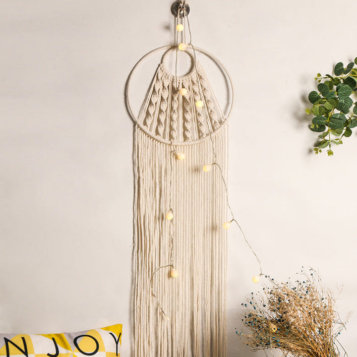 Handwoven Cotton Wall Tapestry for Warm, Bohemian Texture