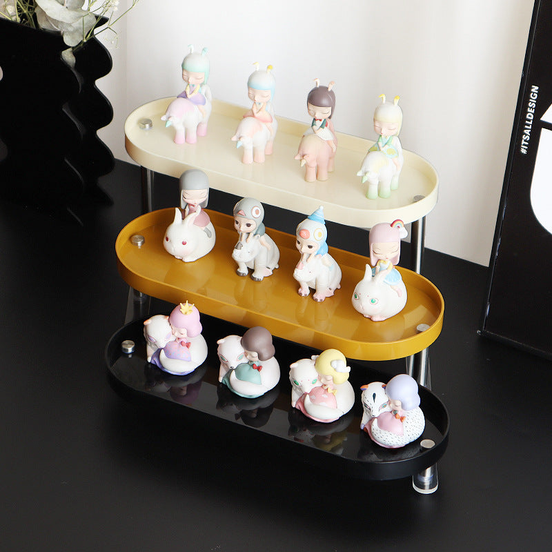 Three-Tier Desktop Display Stand for Figurines & Collectibles