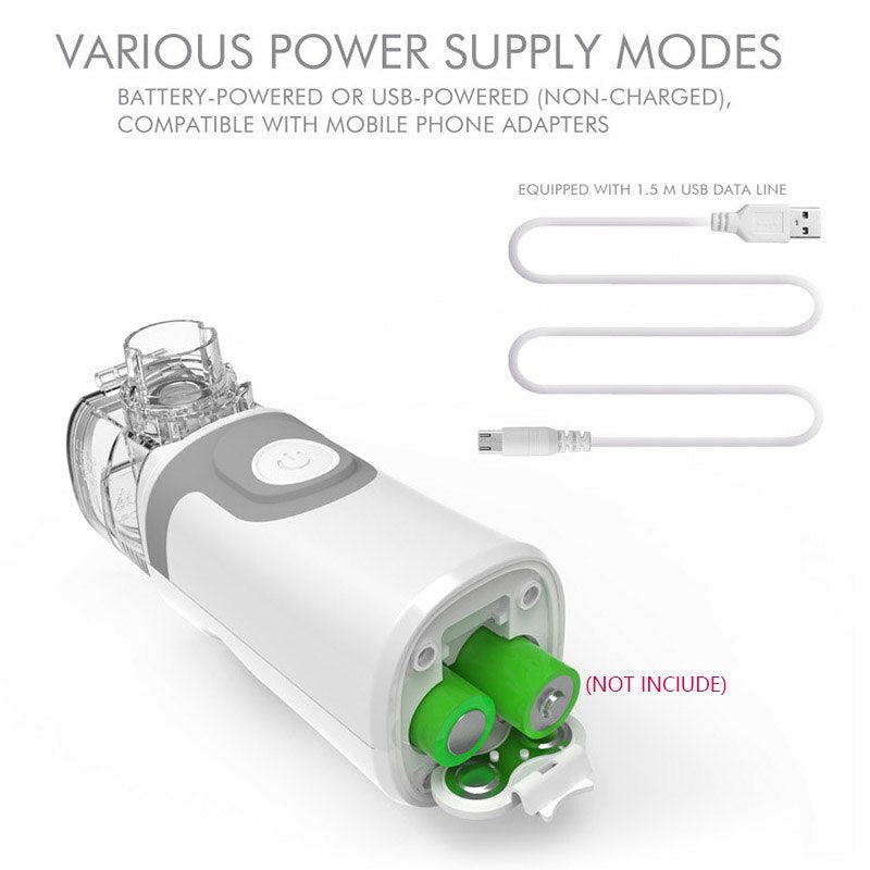 Portable Ultrasonic Nebulizer for Asthma and Travel
