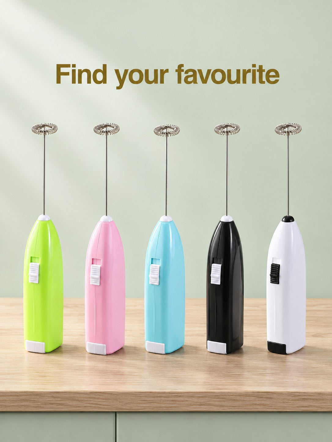 Handheld Electric Egg Beater for Eggs, Cream & Milk Froth
