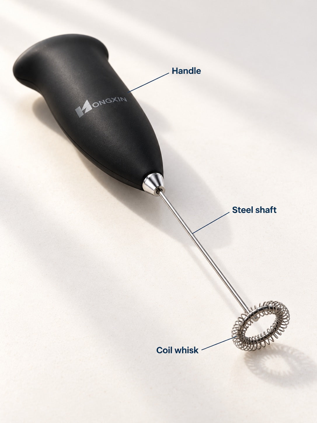 Handheld Milk Frother Whisks Café-Style Foam at Home