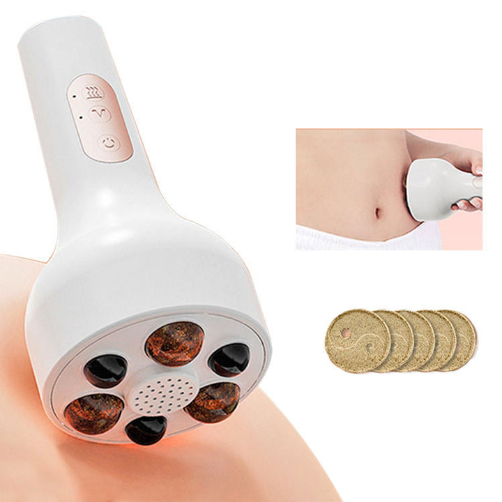 Heated Stone Belly Roller Massager for Daily Relief
