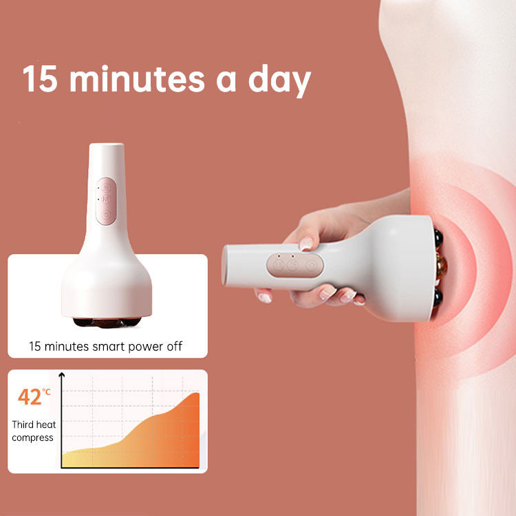 Heated Stone Belly Roller Massager for Daily Relief