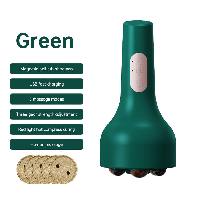 Heated Stone Belly Roller Massager for Daily Relief