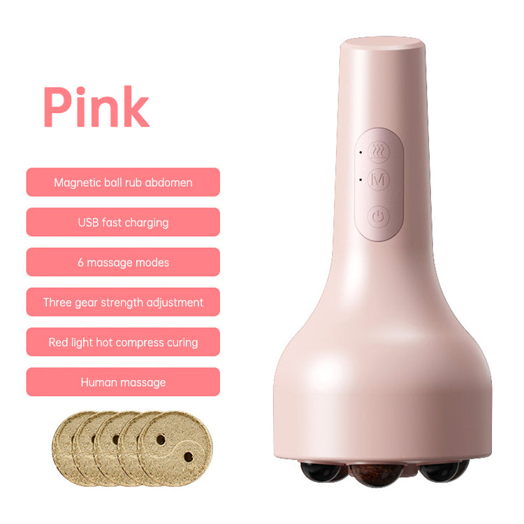 Heated Stone Belly Roller Massager for Daily Relief