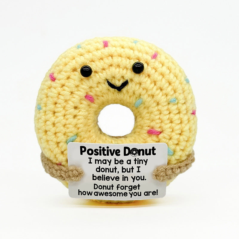 Handmade Knitted Gift Doll With Heartfelt Message