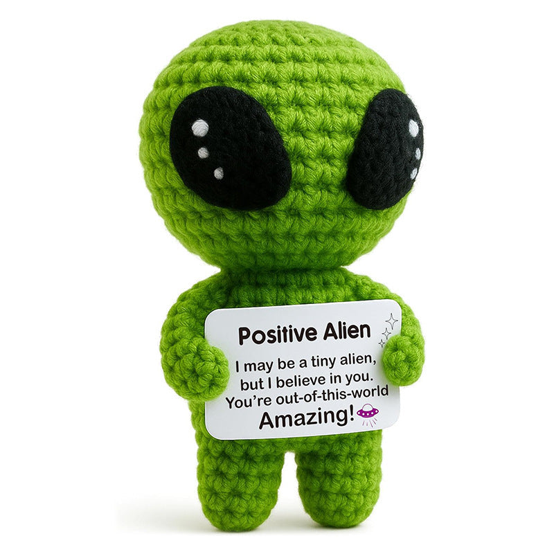Handmade Knitted Gift Doll With Heartfelt Message