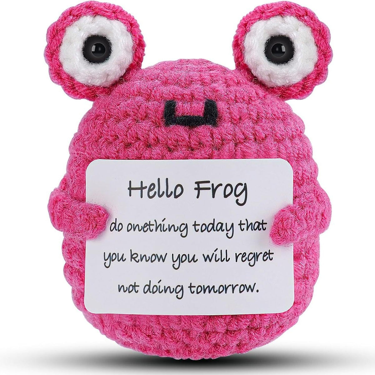 Handmade Knitted Gift Doll With Heartfelt Message