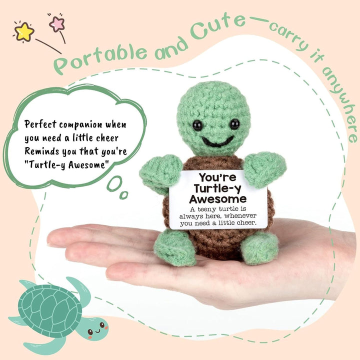 Handmade Knitted Gift Doll With Heartfelt Message