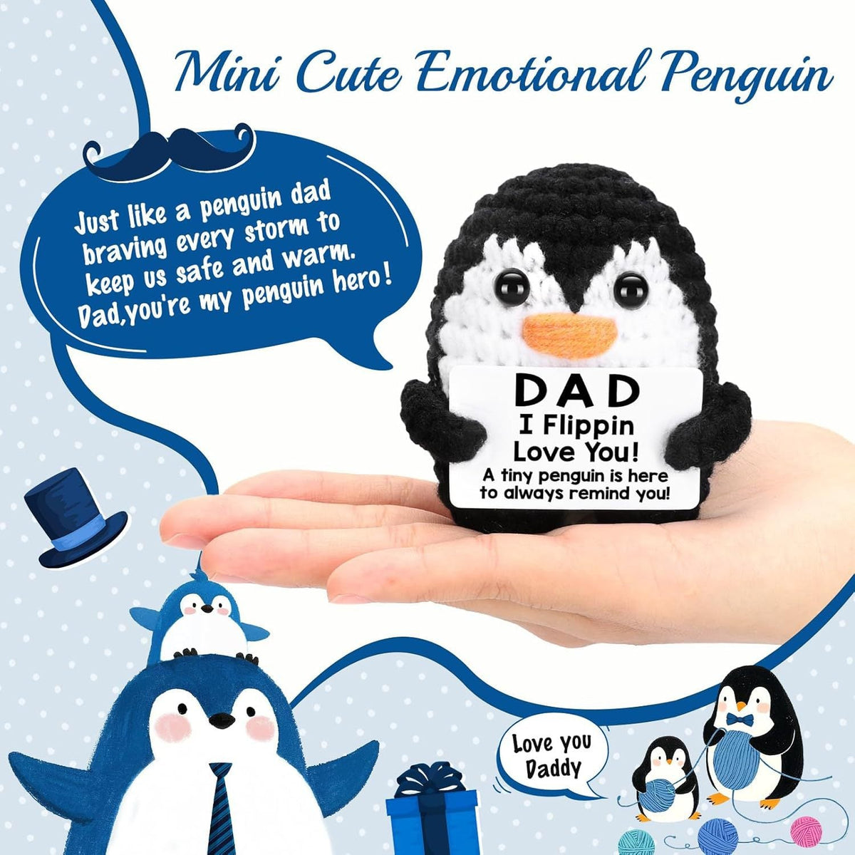 Handmade Knitted Gift Doll With Heartfelt Message