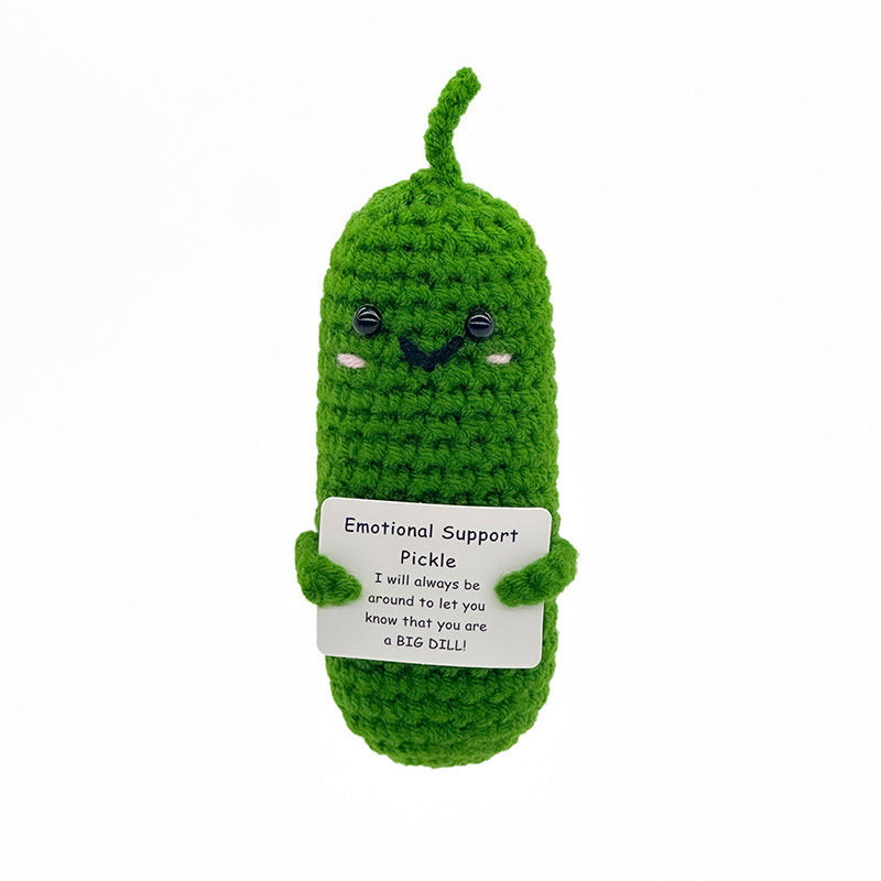 Handmade Knitted Gift Doll With Heartfelt Message