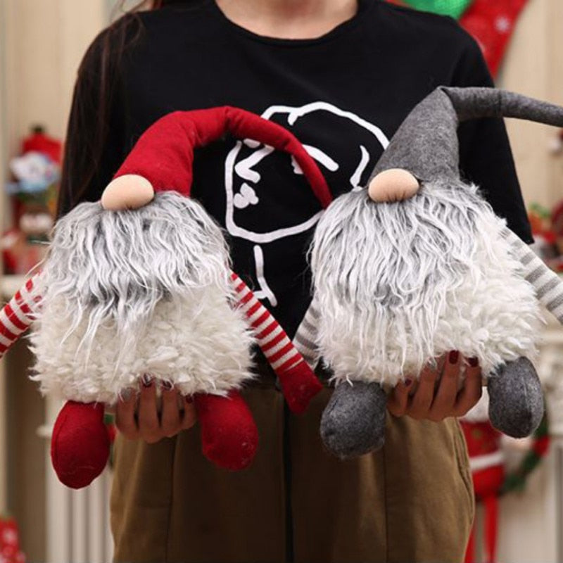 Christmas Gnome Decoration Set, Swedish Tomte Plush