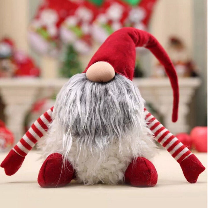 Christmas Gnome Decoration Set, Swedish Tomte Plush