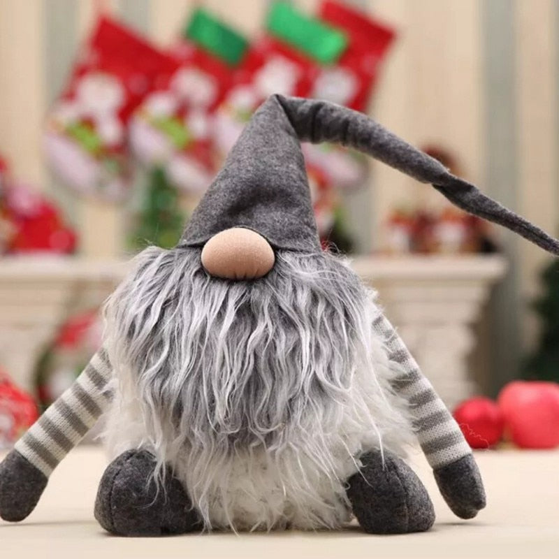 Christmas Gnome Decoration Set, Swedish Tomte Plush