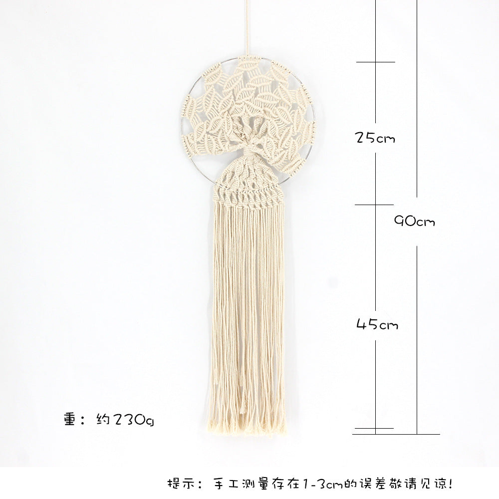 Handmade Tree of Life Wall Hanging for Boho Texture