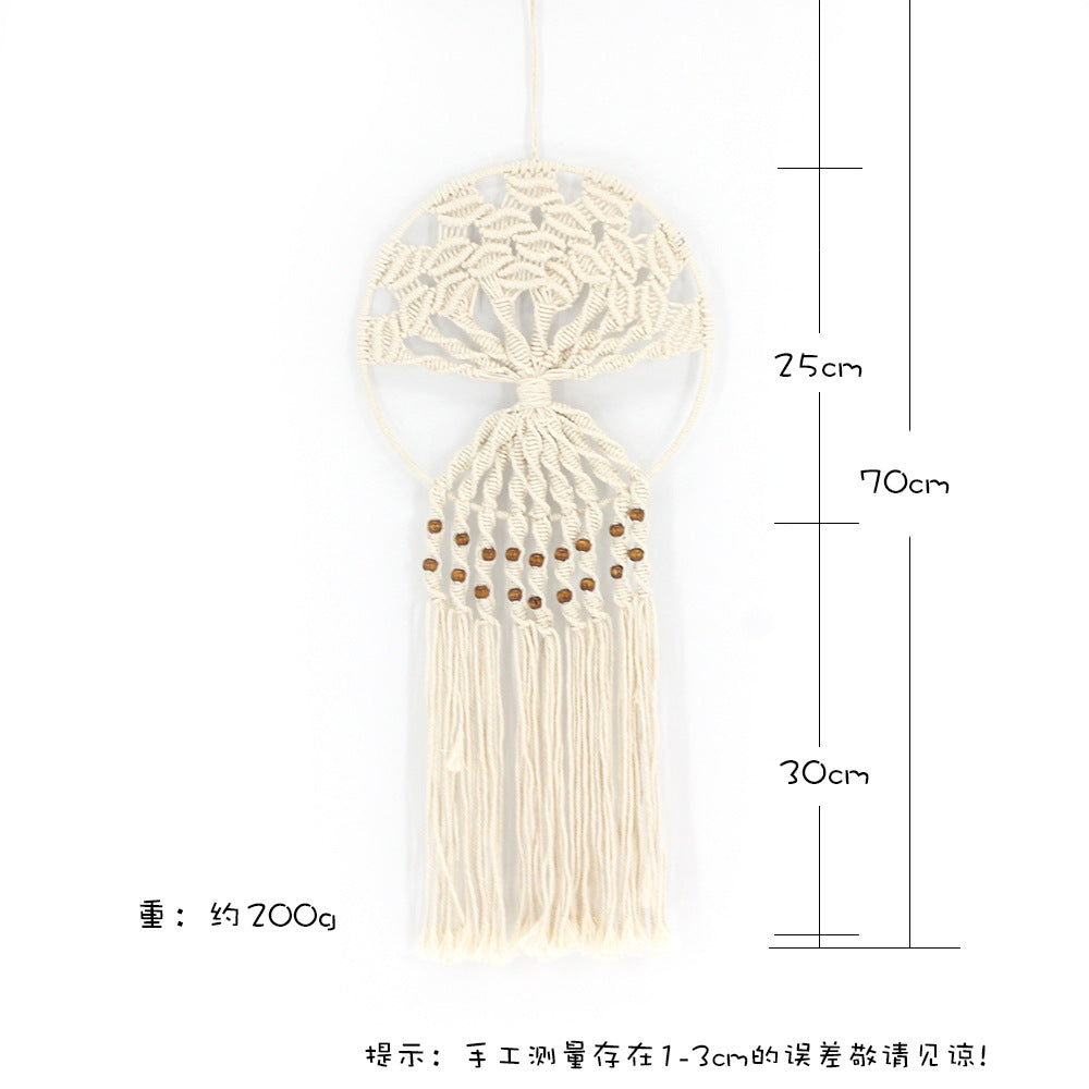 Handmade Tree of Life Wall Hanging for Boho Texture