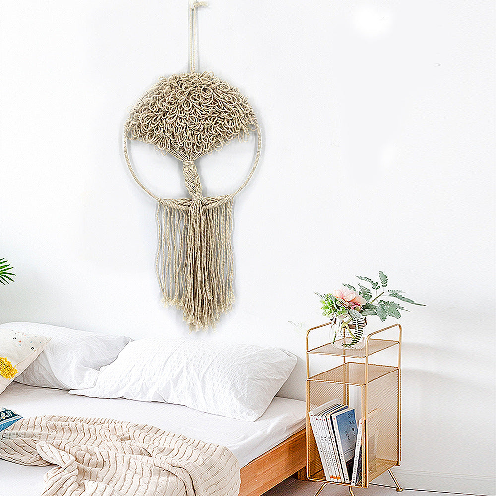 Handmade Tree of Life Wall Hanging for Boho Texture