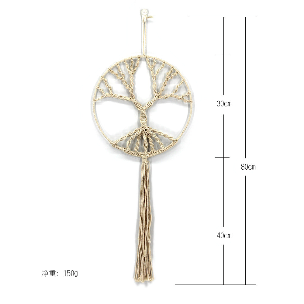 Handmade Tree of Life Wall Hanging for Boho Texture