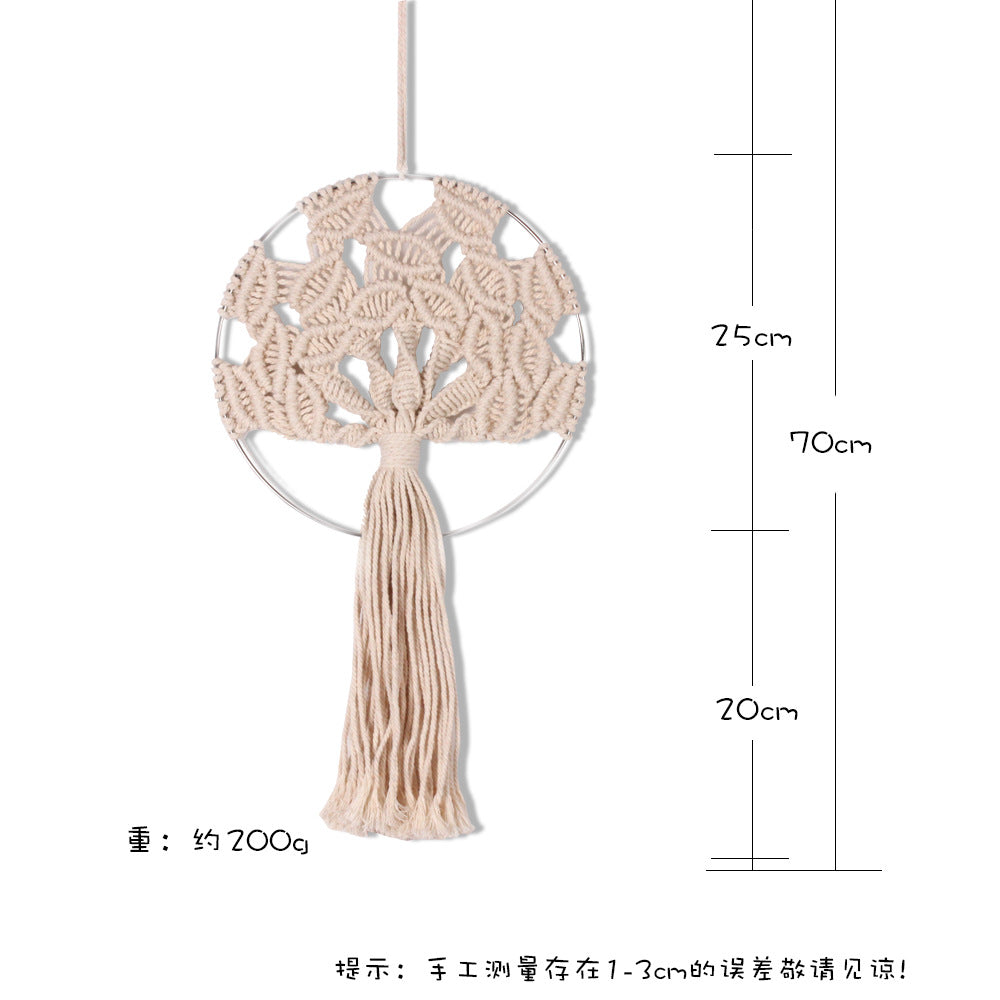 Handmade Tree of Life Wall Hanging for Boho Texture