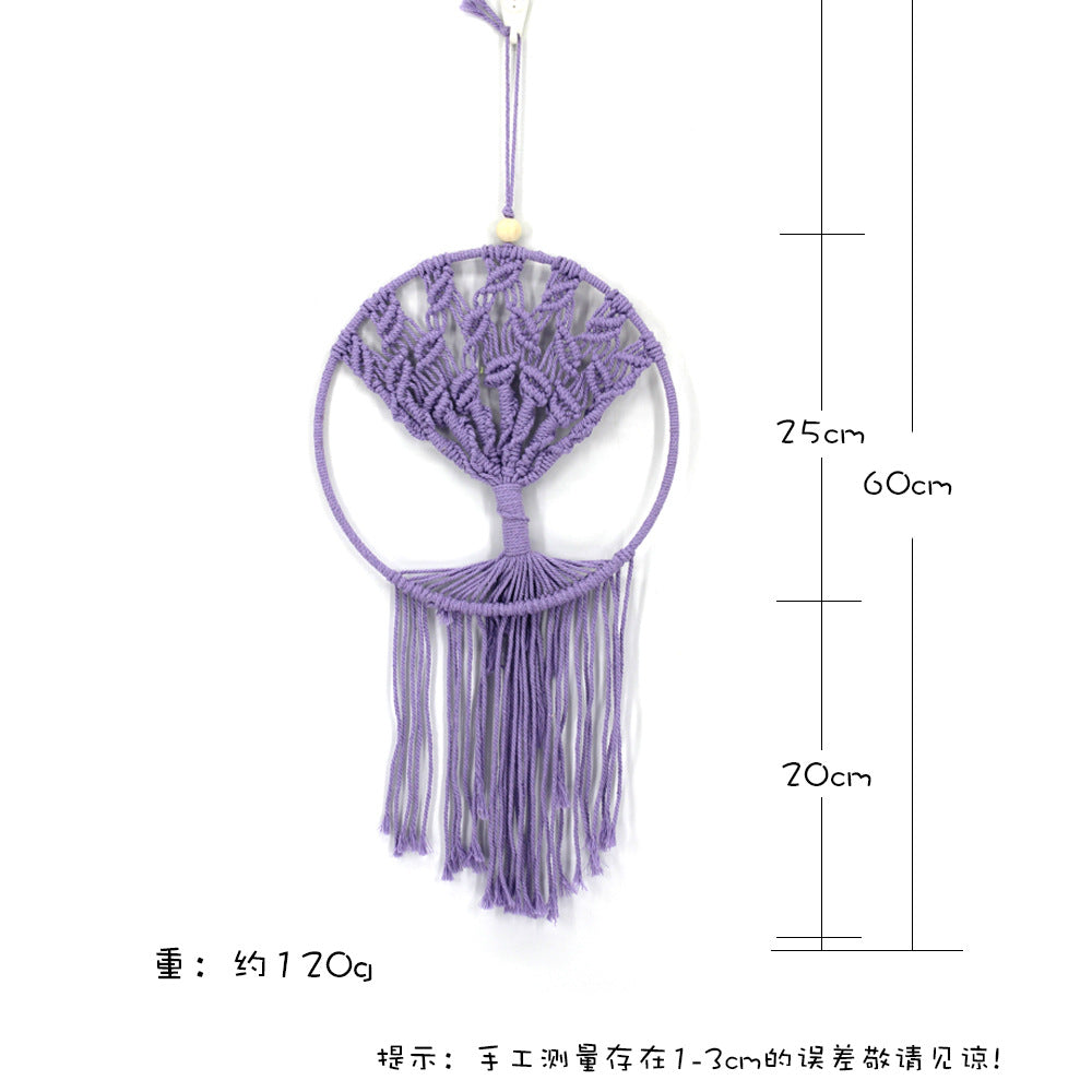 Handmade Tree of Life Wall Hanging for Boho Texture