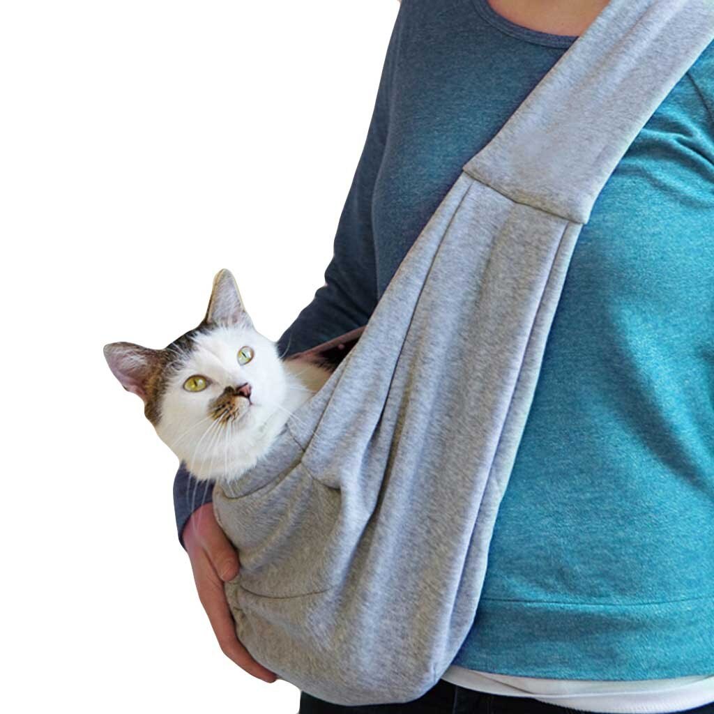 Small Pet Sling Carrier for Comfortable Hands-Free Travel