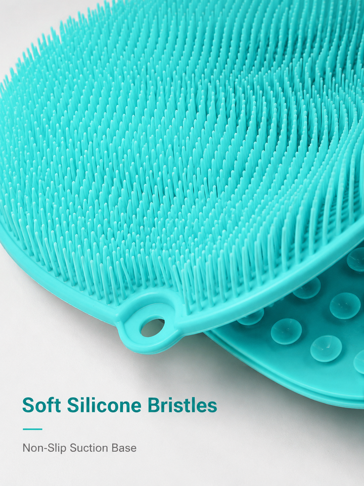 Hands-Free Shower Foot Scrubber Mat — No Bending
