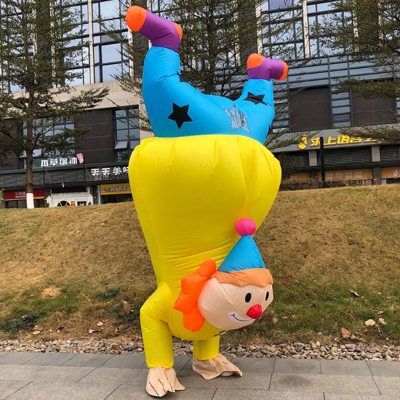 Handstand Clown Inflatable Costume for Funny Parties