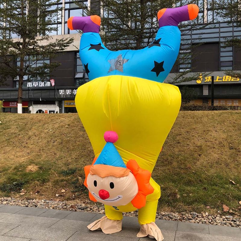 Handstand Clown Inflatable Costume for Funny Parties