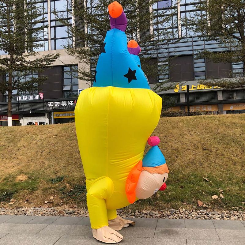 Handstand Clown Inflatable Costume for Funny Parties